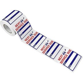 ملصقات تغيير الزيت، لاصق ثابت، 300 قطعة 2 × 2 بوصة ملصق تذكير بتغيير الزيت للزجاج الأمامي بدون بقايا، ملصقات واضحة للخدمة التالية لنافذة السيارة الأوتوماتيكية in Kuwait