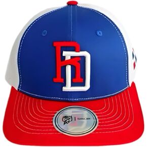 LIDOM Dominicana Tricolor RD Snapback Hat – Mesh Back Baseball Cap - Gorra Tricolor in Saudi Arabia
