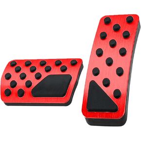 قطعتان من غطاء دواسة سبائك الألومنيوم لسيارة جيب جراند شيروكي 2011~2025/لدودج دورانجو 2011-2025 بدون حفر أغطية فرامل ألومنيوم ودواسات تسريع، أسود in Kuwait