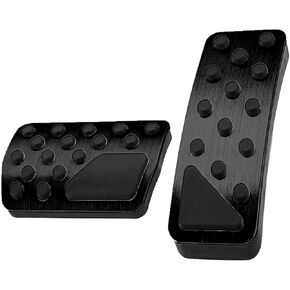 2Pcs Aluminum Alloy Pedal Cover for Jeep Grand Cherokee 2011~2025/for Dodge Durango 2011-2025 No Drilling Aluminum Brake and Accelerator Pedal Covers,Black in Saudi Arabia