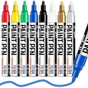 أقلام طلاء علامات دائمة - 20 عبوة من أقلام طلاء زيتية مقاومة للماء سريعة الجفاف، طرف متوسط، قلم تحديد للمعادن، طلاء الصخور، الخشب، البلاستيك، القماش، الأكواب، الحجر in Kuwait