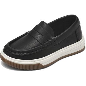 Cubufly Toddler Boys Loafers Penny Dress Shoes Slip-On Boat Shoes PU with Breathable Insole Moccasins Casual (Toddler/Little Kid) in Kuwait