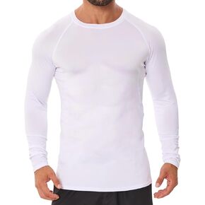 Men's Compression Shirt Long Sleeve Athletic Base Layer Top Sports Undershirt Quick Dry Sports T-Shirt for Workout in Saudi Arabia