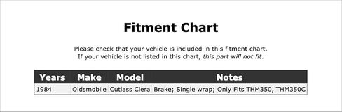 Intermediate Automatic Transmission Band Compatible With Oldsmobile Cutlass Ciera 1984 P-3521476 in Saudi Arabia
