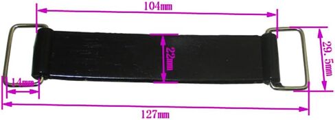 حزام بطارية مطاطي 127 ملم 5 بوصة للدراجة النارية ATV Quad Go Kart Pit Dirt Bike (1) in Kuwait