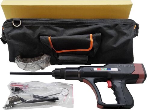 WEKEN Automatic Powder Actuated Tool – Quiet Nail Gun for Concrete & Steel, Heavy Duty Recoil-Free Fastener with Auto Piston Return, Power Adjustment Dial, OSHA Compliant in Saudi Arabia