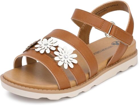 Bigwow Girls Sandals Thick Sole Open Toe Summer Flat Shoes Dress Sandals for Little Big Kid in Kuwait