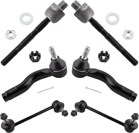 BOXI 6pcs Front Suspension Kit Inner Outer Tie Rod End Sway Bar Link Fit 2003-2008 for Mazda 6 ES800027 ES800028 EV800029 K80250 K80251 in Saudi Arabia