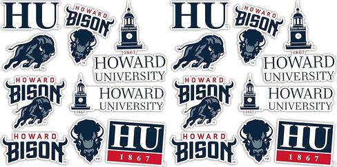 Desert Cactus Howard University Sticker Bison HU Stickers Vinyl Decals Laptop Water Bottle Car Scrapbook T2 (Type 2) in Kuwait