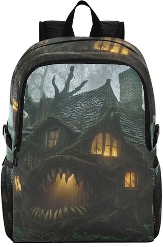 حقيبة ظهر للسفر من AIXIWAWA Monster House، قابلة للتعبئة وخفيفة الوزن ومقاومة للماء وقابلة للحمل وقابلة للطي للمشي لمسافات طويلة والتخييم بسعة وزن 22 رطل in Kuwait