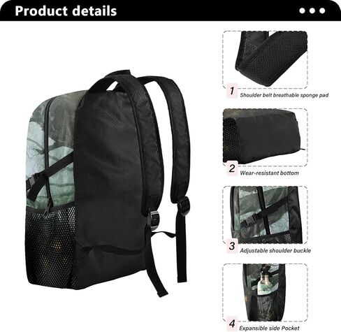 حقيبة ظهر للسفر من AIXIWAWA Monster House، قابلة للتعبئة وخفيفة الوزن ومقاومة للماء وقابلة للحمل وقابلة للطي للمشي لمسافات طويلة والتخييم بسعة وزن 22 رطل in Kuwait