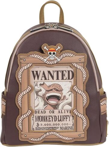 Loungefly One Piece Monkey D. Luffy Wanted Dead or Alive Mini Backpack in Saudi Arabia