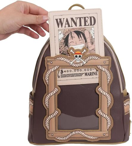 Loungefly One Piece Monkey D. Luffy Wanted Dead or Alive Mini Backpack in Saudi Arabia