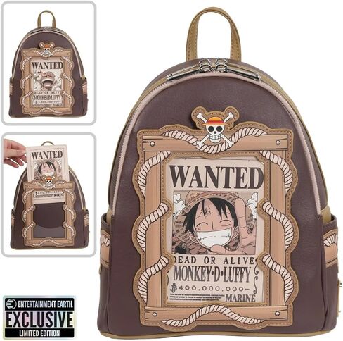 Loungefly One Piece Monkey D. Luffy Wanted Dead or Alive Mini Backpack in Saudi Arabia