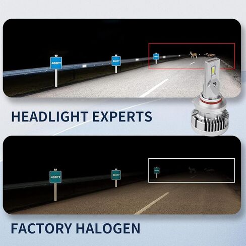 مجموعة مصابيح 9012 لعام 2014 Ford Taurus Plug and Play 6000K 22,000 لومن مع Canbus مدمج خالٍ من الأخطاء (عبوة من 2) ضوء الضباب in Kuwait