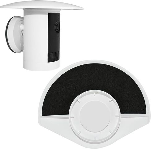 Camera Rain Cover is Compatible with Ring Outdoor Cam Plus,UV and Rain Resistant Shade,Cover for Camera Anti Glare,Weatherproof Shield for Outdoor Cameras Protector,Easy to Install (White) in Kuwait