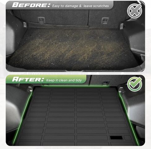 Cartist Cargo Liner لـ Mitsubishi Outlander Sport 2011-2024، سجادات البضائع لجميع الأحوال الجوية لملحقات Outlander الرياضية، سجادة صندوق السيارة TPE شديدة التحمل، ملحقات السيارة in Saudi Arabia