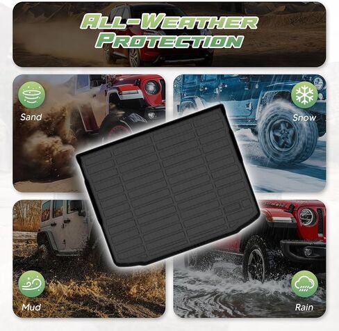 Cartist Cargo Liner لـ Mitsubishi Outlander Sport 2011-2024، سجادات البضائع لجميع الأحوال الجوية لملحقات Outlander الرياضية، سجادة صندوق السيارة TPE شديدة التحمل، ملحقات السيارة in Saudi Arabia