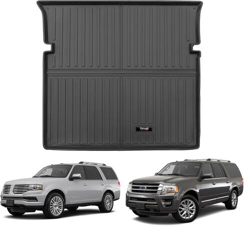 مخصص لـ 2003-2017 Ford Expedition/Lincoln Navigator Cargo Mats Liner خلف مقاعد الصف الثاني لجميع الأحوال الجوية TPE (لا توجد نماذج EL أو L) (لـ 2003-2017 Ford Expedition/Lincoln Navigator Accessories) in Kuwait