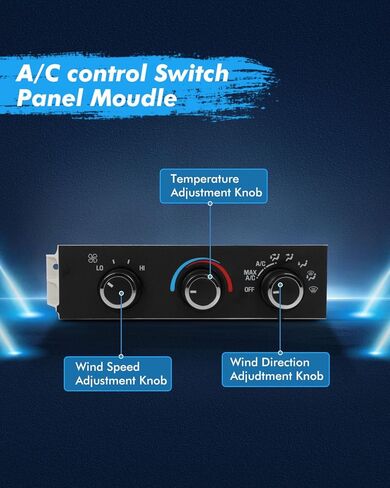 ECCPP 1574772 Climate Control Module AC Heater Climate Control Panle Switch Fits for 2008-2019 for GMC Savana 3500 6.0L, 2003 for Chevrolet C4500 Kodiak in Saudi Arabia