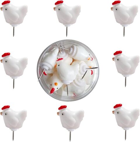 20PCS Push Pins for Bulletin Board Cute Push Pins Decorative Thumb Tacks, Fun Thumbtack, Pushpins for Bulletin Board, Cork Boards,Wall, Whiteboard, Cork Board, Map in Kuwait