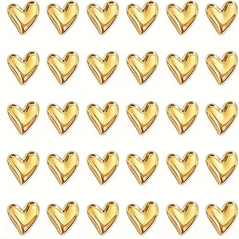 30 قطعة من دبابيس الدفع الذهبية المزخرفة على شكل قلب، ومسامير إبهام منتفخة لطيفة للوحة الفلين، وجدار الصور والخريطة، وإكسسوارات مكتب المكتب الجمالية، ومستلزمات وهدايا معلم المدرسة in Kuwait