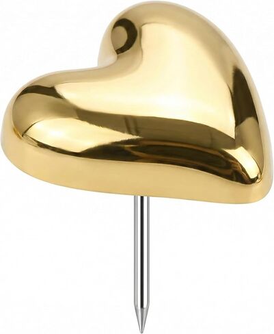 30 قطعة من دبابيس الدفع الذهبية المزخرفة على شكل قلب، ومسامير إبهام منتفخة لطيفة للوحة الفلين، وجدار الصور والخريطة، وإكسسوارات مكتب المكتب الجمالية، ومستلزمات وهدايا معلم المدرسة in Kuwait