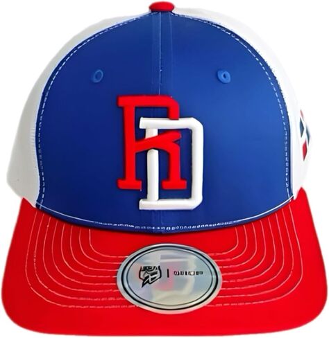 LIDOM Dominicana Tricolor RD Snapback Hat – Mesh Back Baseball Cap - Gorra Tricolor in Saudi Arabia