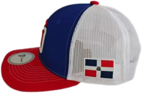 LIDOM Dominicana Tricolor RD Snapback Hat – Mesh Back Baseball Cap - Gorra Tricolor in Saudi Arabia