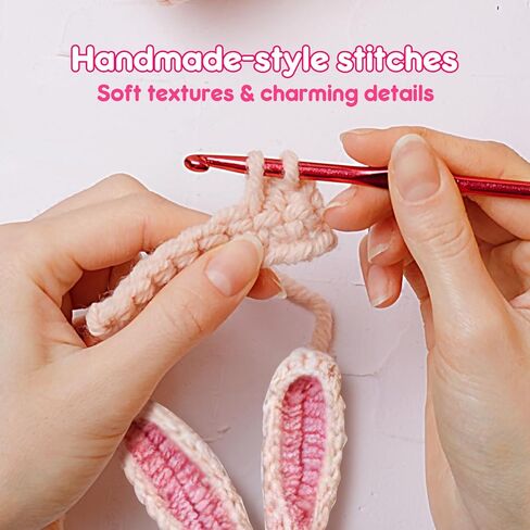 5 Pcs Finished Easter Positive Crochet Animals for Teen Girls & Adults Women, Handmade Filled Easter Basket with Crochet Bunny, Carrot, 2 Eggs, Easter Decoration Gifts Prefilled with Animal Stuffers in Saudi Arabia