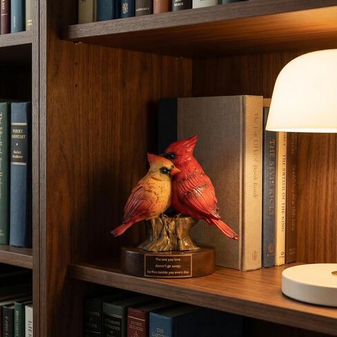Cardinal Figurine with Engraved Base, Red Cardinal Memorial Sympathy Decorative Statue Gifts for Mother’s Day/Valentines Day/Anniversary Wedding, Cardinal Home Decor for Shelf Desk in Saudi Arabia