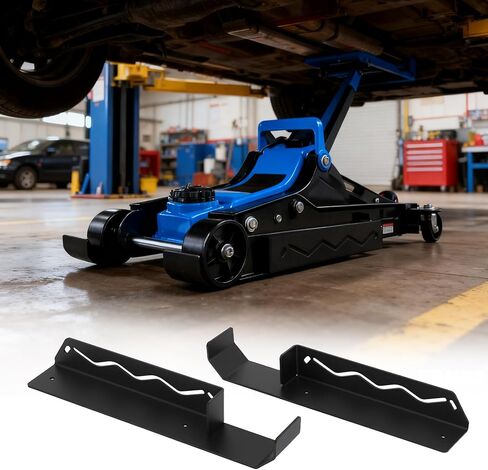 رف حامل للرافعة الأرضية، منظم للتركيب على الحائط ومقبس للأرضية للشاحنة الهيدروليكية وحامل حامل للتخزين لتخزين ملحقات مقطورة السباق المغلقة in Kuwait