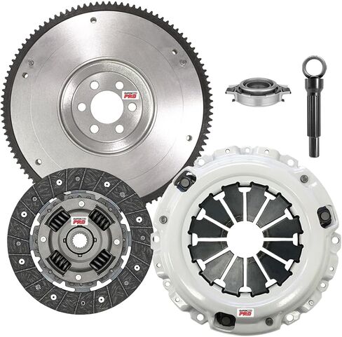 ClutchMaxPRO Performance Stage 1 Clutch Kit & Flywheel Compatible with Nissan Pulsar NX Sentra Tsubame Tsuru 200SX NX1600 coupe GA16DE E16i GA16i B12 B13 B14 1.6L (CP06040HDFW-ST1) in Saudi Arabia