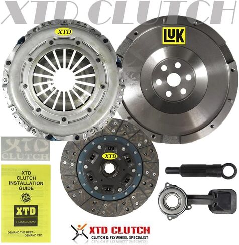 XTD OE CLUTCH KIT + LUK OEM FLYWHEEL compatible with 2000-2004 FORD FOCUS S2, SE, ZTS, ZTW, ZX3, ZX5 2.0L DOHC W/SLAVE CYLINDER in Saudi Arabia