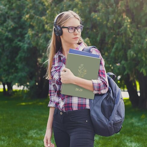 مخطط/تقويم شهري 2026-2029 - مخطط شهري لمدة 3 سنوات 2026-2029، يوليو 2026 - يونيو 2029، 9 × 11 بوصة، مخطط تقويم مزود بعلامات تبويب، جيب داخلي، العطلات، صفحات الملاحظات in Kuwait