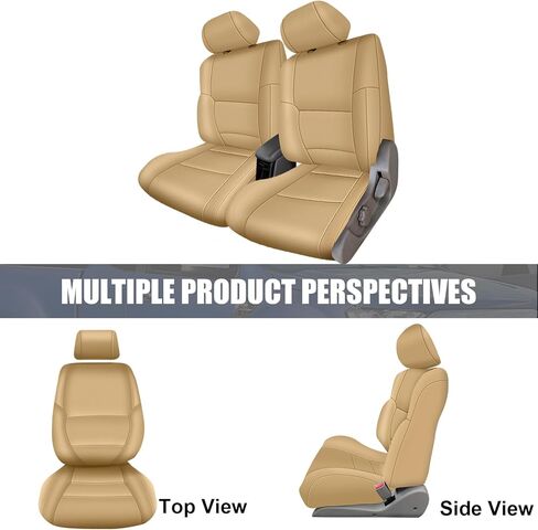 SAPUBK Custom-Fit Front Seat Covers Replace for 1996-2002 Toyota 4Runner with Headrests, Driver and Passenger Premium Leather with Back Composite Soft Foam Lining Seat Cover Cushion in Saudi Arabia
