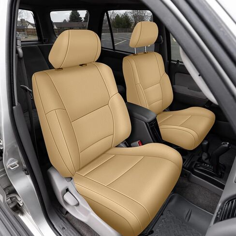 SAPUBK Custom-Fit Front Seat Covers Replace for 1996-2002 Toyota 4Runner with Headrests, Driver and Passenger Premium Leather with Back Composite Soft Foam Lining Seat Cover Cushion in Saudi Arabia