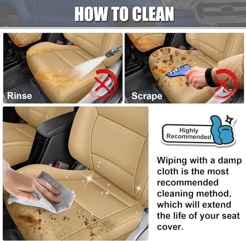 SAPUBK Custom-Fit Front Seat Covers Replace for 1996-2002 Toyota 4Runner with Headrests, Driver and Passenger Premium Leather with Back Composite Soft Foam Lining Seat Cover Cushion in Saudi Arabia