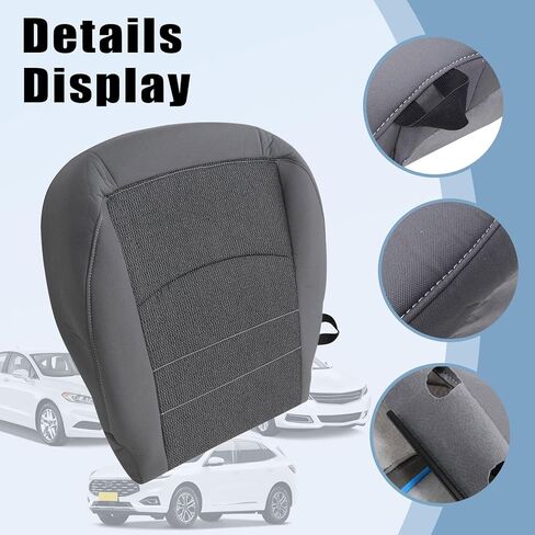 SecosAutoparts سائق الجانب السفلي ووسادة رغوة استبدال غطاء مقعد القماش الديزل الرمادي #X8 متوافق مع دودج رام 1500 2500 3500 4500 5500 2013 2014 2015 2016 2017 2018 in Saudi Arabia