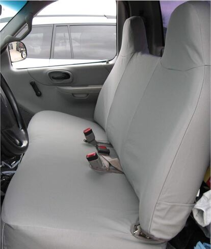 F243-C8 Durafit Seat Covers-1999-2007 Ford F150 Truck Solid Bench Seat Custom Exact Fit Waterproof Seat Covers Gray Endura, NOT for F250 UP which is Bigger. in Saudi Arabia