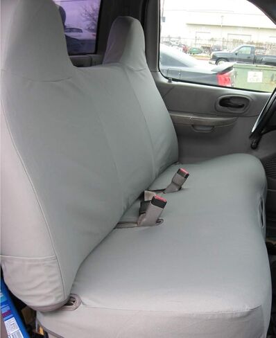F243-C8 Durafit Seat Covers-1999-2007 Ford F150 Truck Solid Bench Seat Custom Exact Fit Waterproof Seat Covers Gray Endura, NOT for F250 UP which is Bigger. in Saudi Arabia