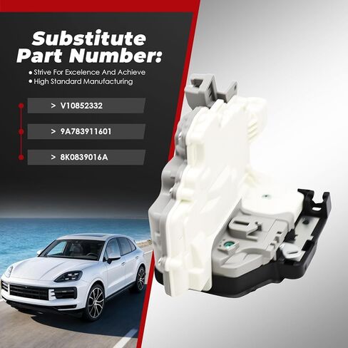 8K0839016A مشغل مزلاج قفل الباب الجانبي الأيمن للركاب متوافق مع A4 S4 Q5 كايين 2009-2018 استبدال V10852332، 9A783911601 in Saudi Arabia