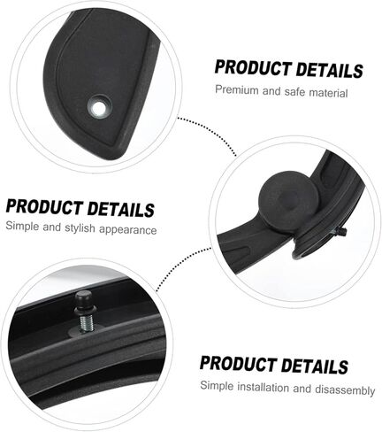 Angoily 1Set Sturdy Office Chair Armrests Grip Handles for Swivel Chairs Seat Armrests for Enhanced Comfort and Support and Stretchable Design in Saudi Arabia
