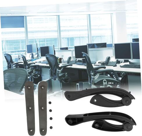 Angoily 1Set Sturdy Office Chair Armrests Grip Handles for Swivel Chairs Seat Armrests for Enhanced Comfort and Support and Stretchable Design in Saudi Arabia