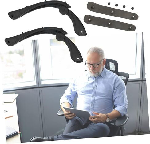 Angoily 1Set Sturdy Office Chair Armrests Grip Handles for Swivel Chairs Seat Armrests for Enhanced Comfort and Support and Stretchable Design in Saudi Arabia