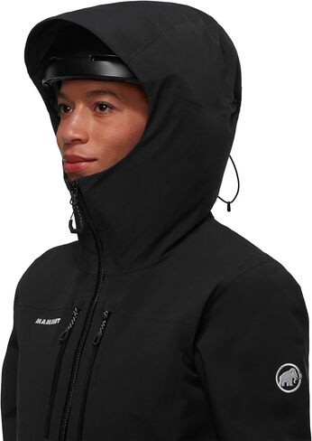سترة بغطاء للرأس من Mammut Stoney HS Thermo - للنساء، أسود، M in Kuwait