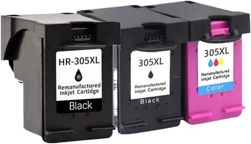 Replacement Compatible with 305 XL for 305 for 305xl 305XL Ink Cartridge Compatible with DeskJet 2710 2720 4110 4120 4130 Universal Fit Third Party Replacement(2Black 1Color) in Saudi Arabia