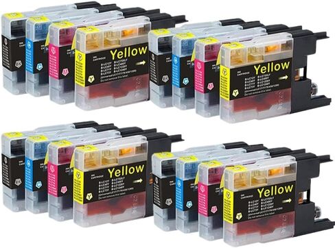 Compatible with LC1220 LC1240 Ink Cartridge Universal Fit for MFC-J430W J5910DW MFC-J625DW J6510DW MFC-J6710DW J825DW DCP-J725DW J925DW Printer Models Aftermarket Replacement(3Set) in Saudi Arabia