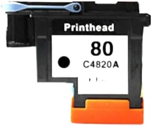 متوافق مع رأس الطباعة C4820A 80 المناسب عالميًا لسلسلة طابعات Designjet 1000 1000plus (1x أسود) in Saudi Arabia