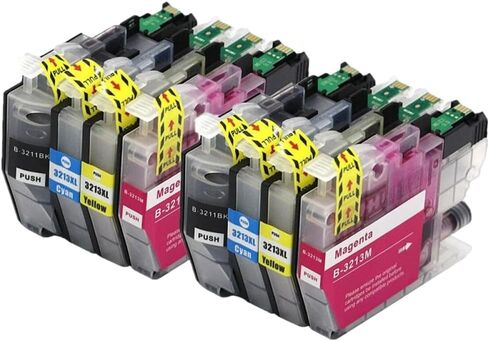 Compatible with LC3211 LC3213 LC3211XL LC3213XL DCP-J572DW DCP-J772DW DCP-J774DW MFC-J491DW Universal Fit Ink Cartridge Aftermarket Replacement(4PCS Black) in Saudi Arabia